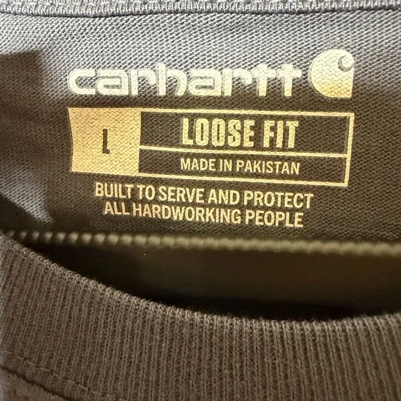 Carhartt Short Sleeve Pocket Tee in Slate Blue - Picture 4 of 5